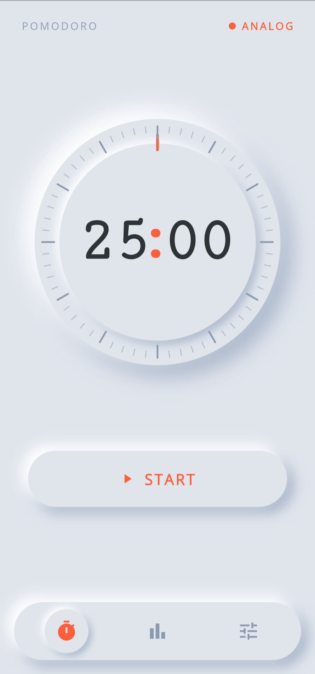 Timerr Analog Theme Home